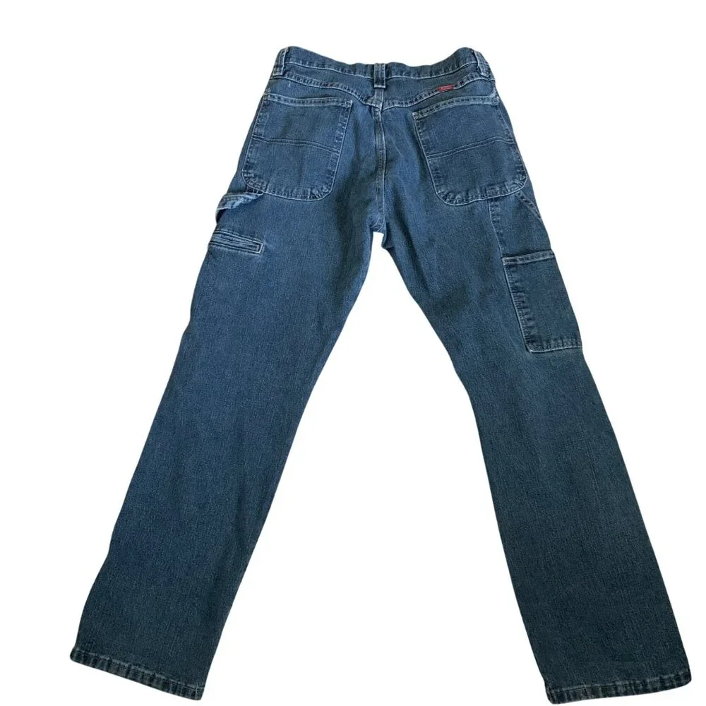 Vintage Y2K Wrangler Carpenter Jeans Men's‎ 34X32 Faded Utility Workwear Skater